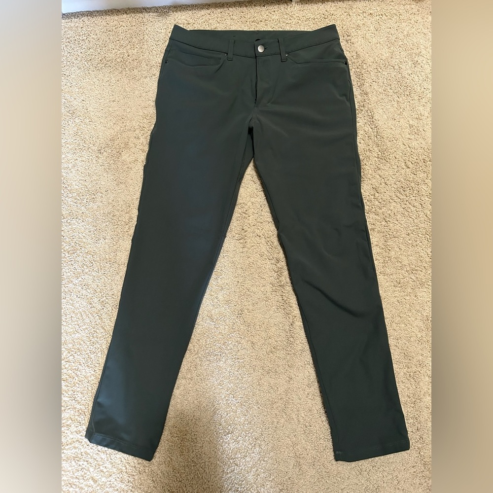 Lululemon ABC 5 Pocket 32x30 Warpstreme NWOT Green